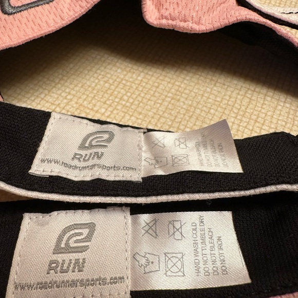 Pink and White Running Visor Set - Picture 4 of 9